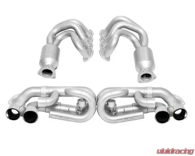 Soul Performance Valved Performance Exhaust System Street Package with PSE Valve Controller Polished Chrome Tips Porsche 991 Carrera 2012-2015 - POR.9911.STPKG.POL.VC