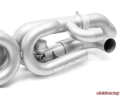 Soul Performance Valved Performance Exhaust System Street Package with PSE Valve Controller Polished Chrome Tips Porsche 991 Carrera 2012-2015 - POR.9911.STPKG.POL.VC