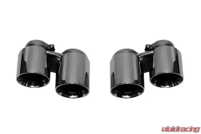 Soul Performance Valved Performance Exhaust System with Standard Controller Black Chrome Tips Porsche 991 Carrera 2012-2015 - POR.9911.VES.BC.VC