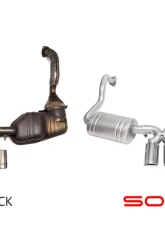 Soul Performance Performance Exhaust System Slash Cut Single Wall Brushed Finish Tips Porsche 987.1 Cayman | Boxster 2005-2008                                     - POR.9871.ESX.SLTBR - Image 3