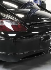 Soul Performance Performance Exhaust System Slash Cut Single Wall Brushed Finish Tips Porsche 987.1 Cayman | Boxster 2005-2008                                     - POR.9871.ESX.SLTBR - Image 7