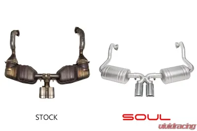 Soul Performance Performance Exhaust System Slash Cut Single Wall Tips Porsche 987.1 Cayman | Boxster 2005-2008 - POR.9871.ESX.SLT