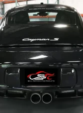 Soul Performance Competition Package Slash Cut Single Wall Tips Porsche 987.2 Cayman | Boxster 2009-2012                                     - POR.9872.COPKG.SLT - Image 5