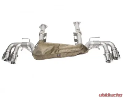 Soul Performance Dual Wall 4" Slash Cut Performance Rear Exhaust System Polished Chrome Chevrolet Corvette C8 2019-2024 - CHEV.C8.ES.SLT.POL