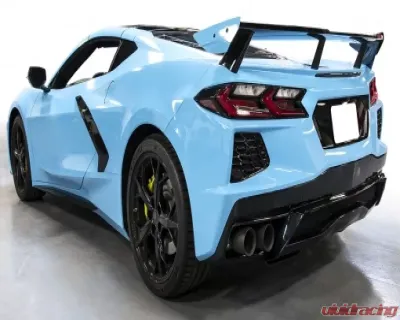 Soul Performance Dual Wall 4-Inch Straight Cut Performance Rear Exhaust System Matte Black Chevrolet Corvette C8 2019-2024 - CHEV.C8.ES.SWT.MB