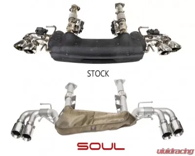 Soul Performance Dual Wall 4-Inch Straight Cut Performance Rear Exhaust System Matte Black Chevrolet Corvette C8 2019-2024 - CHEV.C8.ES.SWT.MB