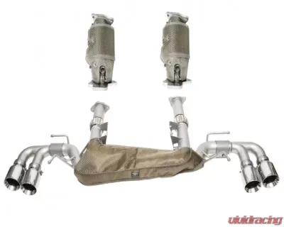 Soul Performance Dual Wall 4-Inch Straight Cut Sport Exhaust Package Polished Chrome Chevrolet Corvette C8 2019-2024 - CHEV.C8.SPPKG.SWT.POL