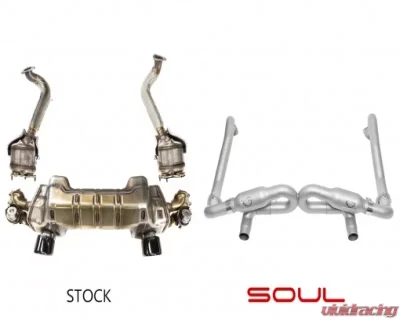 Soul Performance Race Exhaust w/ out Resonators Porsche 718 GT4 Cayman | 718 Spyder 2020 - POR.718GT4.RE