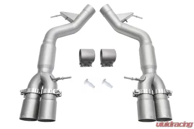 Soul Performance Resonated Muffler Bypass Exhaust 3.5 Inch Straight Cut Single Wall Black Tips BMW M6 F06 | F12 | F13 2013-2018 CLEARANCE - BMW.M6.MB.SWTB