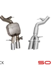 Soul Performance Resonated Muffler Bypass Exhaust 3.5 Inch Straight Cut Single Wall Black Tips BMW M6 F06 | F12 | F13 2013-2018 CLEARANCE                                     - BMW.M6.MB.SWTB - Image 12