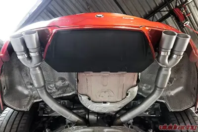 Soul Performance Resonated Muffler Bypass Exhaust 3.5 Inch Slash Cut Single Wall Satin Tips BMW M5 F10 2012-2017 - BMW.F10.MB.SLT