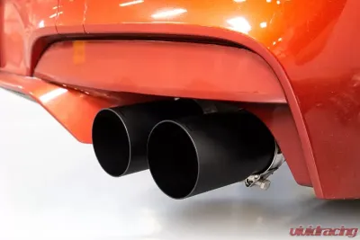 Soul Performance Resonated Muffler Bypass Exhaust 3.5 Inch Straight Cut Single Wall Black Tips BMW M6 F06 | F12 | F13 2013-2018 CLEARANCE - BMW.M6.MB.SWTB