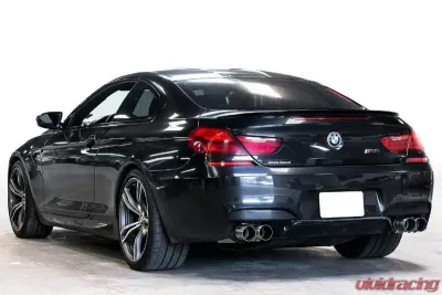 Soul Performance Resonated Muffler Bypass Exhaust 3.5 Inch Straight Cut Single Wall Black Tips BMW M6 F06 | F12 | F13 2013-2018 CLEARANCE - BMW.M6.MB.SWTB