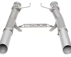 Soul Performance Competition Exhaust Slash Cut Silver Ceramic Tips OEM Downpipes McLaren 720S 2017-2021