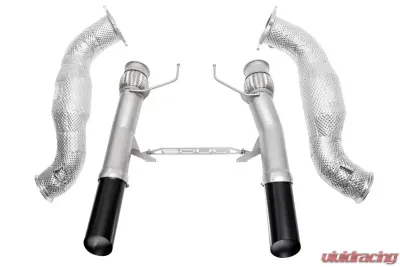 Soul Performance 3.5 Inch Sport Exhaust Package Straight Cut Black Ceramic Tips Non-OEM McLaren 720S 2017-2021 - MCL.720.STPKG.SWTB