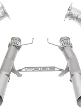 Soul Performance 3.5 Inch Sport Exhaust Package Straight Cut Silver Ceramic Tips Non-OEM McLaren 720S 2017-2021                                     - MCL.720.STPKG.SWTS - Image 5