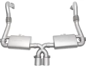 Soul Performance Street Package Valved Slash Cut Single Wall Black Tips Porsche 718 Cayman | Boxster 2017-2024