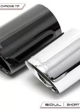 Soul Performance Bolt-On X-Pipe With Polished Chrome Short Tips Porsche 718 Cayman | Boxster 2017-2024                                     - POR.718.XT.POTS - Image 2