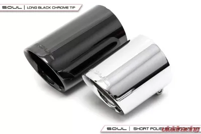 Soul Performance Bolt-On X-Pipe With Polished Chrome Short Tips Porsche 718 Cayman | Boxster 2017-2024 - POR.718.XT.POTS