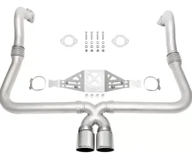 Soul Performance Performance Exhaust System Manual Trans Slash Cut Single Wall Satin Tips Porsche 718 Cayman | Boxster 2017-2024