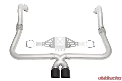 Soul Performance Sport Package Non-Valved PDK Transmission Straight Cut Single Wall Black Tips Porsche 718 Cayman | Boxster 2017-2024 - POR.718P.SPPKG.SWTB