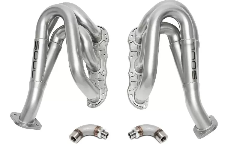 Soul Performance Competition Race Headers with O2 Spacers Pair Porsche 981 Cayman | Boxster 2012-2024 - POR.981.COHO2
