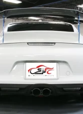 Soul Performance Performance Exhaust System Slash Cut Single Wall Satin Tips Porsche 981 Cayman | Boxster 2012-2024                                     - POR.981.ESX.SLT - Image 4