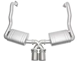 Soul Performance Performance Exhaust System Slash Cut Single Wall Brushed Tips Porsche 981 Cayman | Boxster 2012-2024