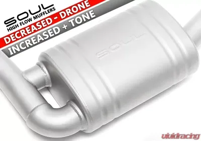 Soul Performance Performance Exhaust System Slash Cut Single Wall Black Tips Porsche 981 Cayman | Boxster 2012-2024 - POR.981.ESX.SLTB