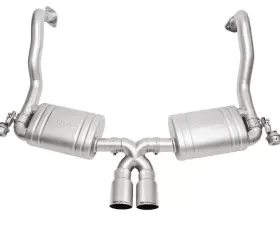 Soul Performance Performance Exhaust System Slash Cut Single Wall Satin Tips  Porsche 981 GT4 | Spyder 2015-2016