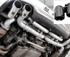 Soul Performance Valved Performance Exhaust System with PSE Valve Controller Black Chrome Tips Porsche 991 Carrera 2012-2015