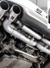 Soul Performance Valved Performance Exhaust System with Standard Controller Black Chrome Tips Porsche 991 Carrera 2012-2015                                     - POR.9911.VES.BC.VC - Image 9