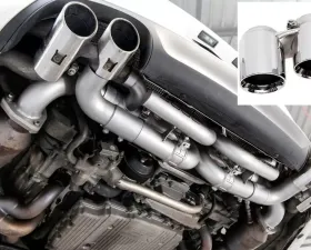 Soul Performance Valved Performance Exhaust System with PSE Valve Controller Polished Chrome Tips Porsche 991 Carrera 2012-2015