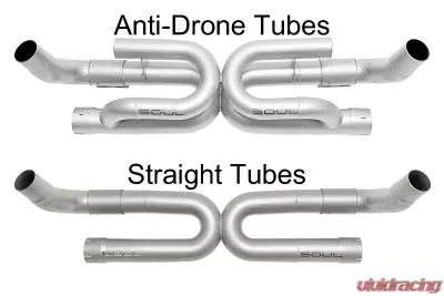 Soul Performance Street Package Non-PSE Performance Exhaust System Anti-Drone Black Chrome Tips S Model Porsche 991.2 Carrera 2017-2024 - POR.9912.ESX.BCS