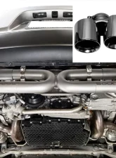 Soul Performance Street Package Non-PSE Performance Exhaust System Straight Black Chrome Tips S Model Porsche 991.2 Carrera 2017-2024                                     - POR.9912.ESXC.BCS - Image 5