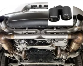 Soul Performance Street Package Non-PSE Performance Exhaust System Straight Carbon Fiber Tips S Model Porsche 991.2 Carrera 2017-2024
