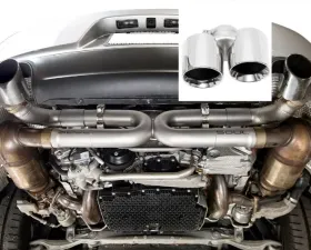 Soul Performance Street Package Non-PSE Performance Exhaust System Straight Polished Chrome Tips S Model Porsche 991.2 Carrera 2017-2024