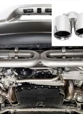 Soul Performance Street Package Non-PSE Performance Exhaust System Straight Polished Chrome Tips S Model Porsche 991.2 Carrera 2017-2024                                     - POR.9912.ESXC.POLS - Image 5