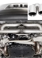 Soul Performance Street Package Non-PSE Performance Exhaust System Anti-Drone Catalytic Polished Chrome Tips S Model Porsche 991.2 Carrera 2017-2024                                     - POR.9912.STPKG.POLS - Image 8