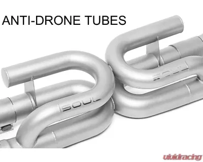 Soul Performance Street Package Non-PSE Performance Exhaust System Anti-Drone Catalytic Black Chrome Tips S Model Porsche 991.2 Carrera 2017-2024 - POR.9912.STPKG.BCS