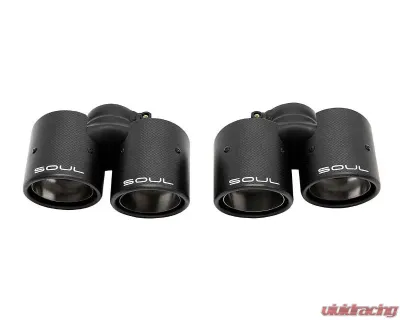 Soul Performance Street Package Non-PSE Performance Exhaust System Anti-Drone Catalytic Carbon Fiber Tips base Porsche 991.2 Carrera 2017-2024 - POR.9912.STPKG.CFT