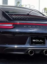 Soul Performance PSE Bolt-On Exhaust Tips 4.0 Inch Straight Cut Single Wall Brushed Tips Porsche 991.2 Carrera 2017-2024                                     - POR.9912PSE.SWT4BR - Image 6