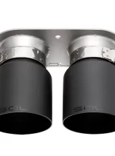 Soul Performance Bolt-On Exhaust Tips 4 Inch Slash Single Wall Black Tips Porsche 991.1 GT3 2013-2016                                     - POR.991GT3.SLT4B - Image 4