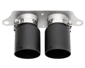 Soul Performance Bolt-On Exhaust Tips 4 Inch Straight Single Wall Black Tips Porsche 991.1 GT3 2013-2016