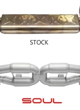 Soul Performance X-Pipe Exhaust GT2 Style Single Wall Tips Porsche 991.1 | 991.2 Turbo 2013-2024                                     - POR.991T.XP.SLT - Image 5