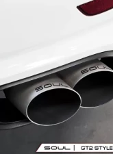 Soul Performance Sport X-Pipe Exhaust System with Sport Catalytic Converters GT2 Style Single Wall Tips Porsche 991.1 | 991.2 Turbo 2013-2024                                     - POR.991T.XES.SLT - Image 5