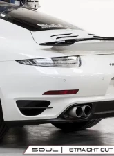 Soul Performance Sport X-Pipe Exhaust System with Sport Catalytic Converters Straight Cut Single Wall Tips Porsche 991.1 | 991.2 Turbo 2013-2024                                     - POR.991T.XES.SWT - Image 4