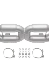 Soul Performance Sport X-Pipe Exhaust System with Sport Catalytic Converters X-50 Style Bolt-On Black Chrome Tips Porsche 996 Turbo 2000-2005                                     - POR.996T.XES.X50B - Image 10