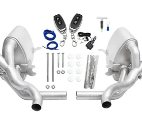 Soul Performance Valved Exhaust Black Chrome Tips Porsche 997.1 Carrera 2005-2008