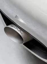 Soul Performance X-Pipe Exhaust Reuse factory tips GT2 Style Single Wall Satin Tips Porsche 997.2 Turbo 2010-2012                                     - POR.9972T.XP.SLT - Image 2